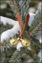 Gold Colored Christmas Bells - Great Gift Idea or Christmas Ornament