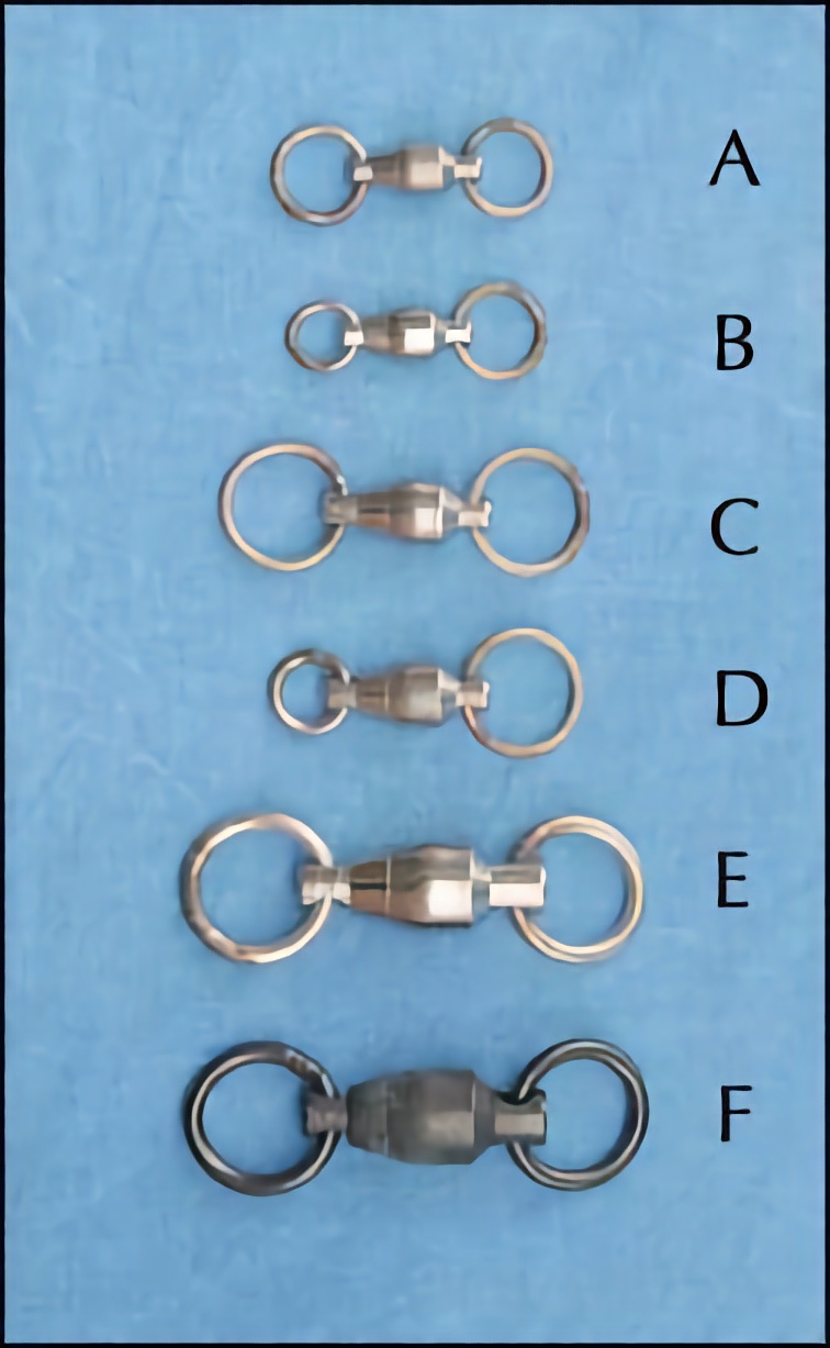 Sampo Ball-Bearing Swivels<br>Six Choices<br>Select Size