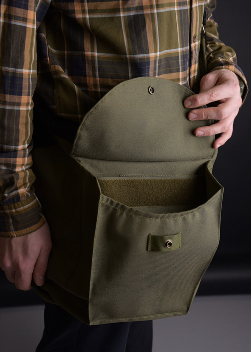 thumbnail image 2 of ALTAWASH Falconry Cordura Bag – Hunting Bag With Strap & Meat Pocket – Jet Black Eagle Design 2 of 5