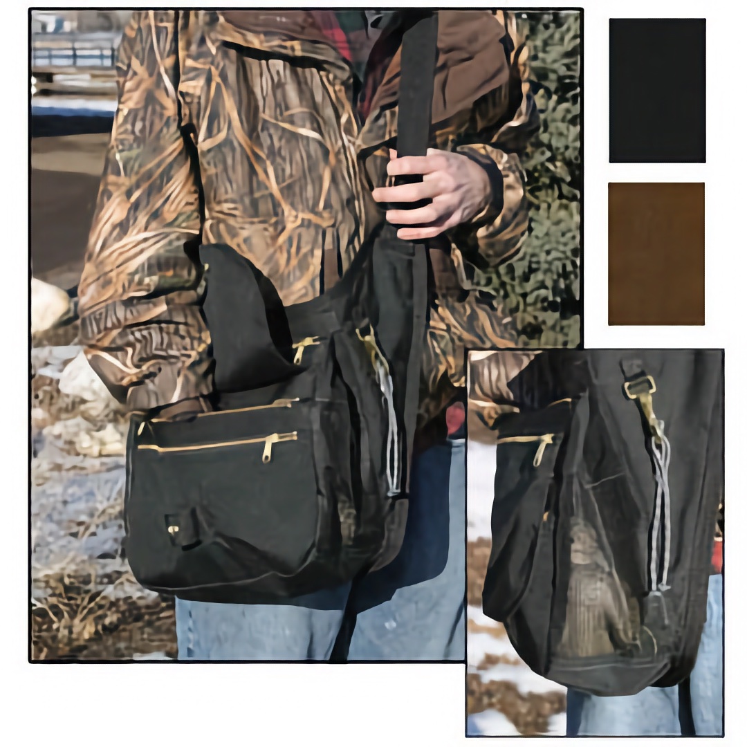 Falconry Cordura Bandoloero Bag Hunting side Bag,black color Hawking Bag 