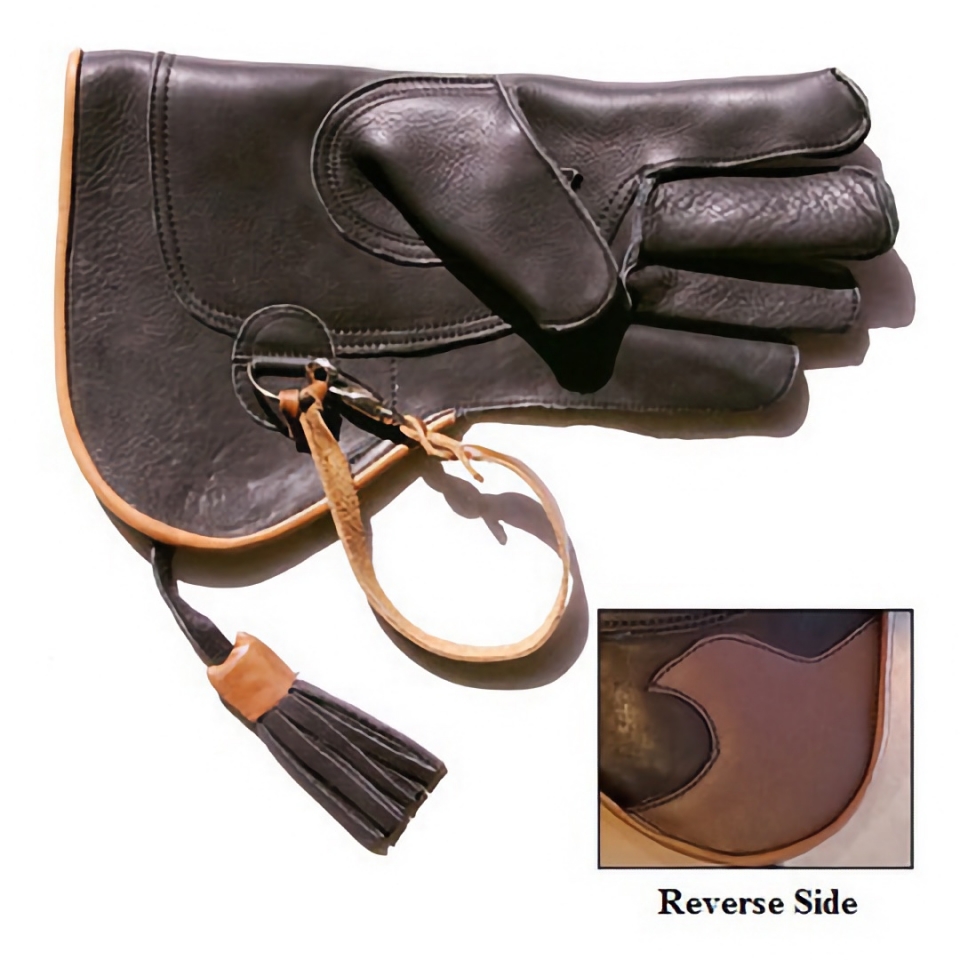 Short Cuff Elk Hide Gauntlet: Soft, Tough Durable