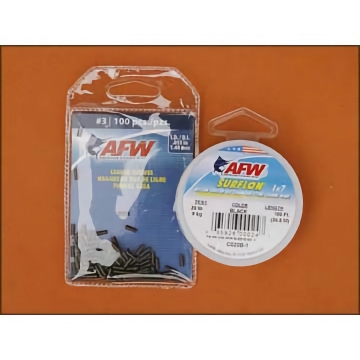Nylon Coated Stainless - Noose Wire and Crimps - 2 Sizes
