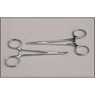 Hemostats - For Falconers, Curved Stainless Steel for Hoodmaking