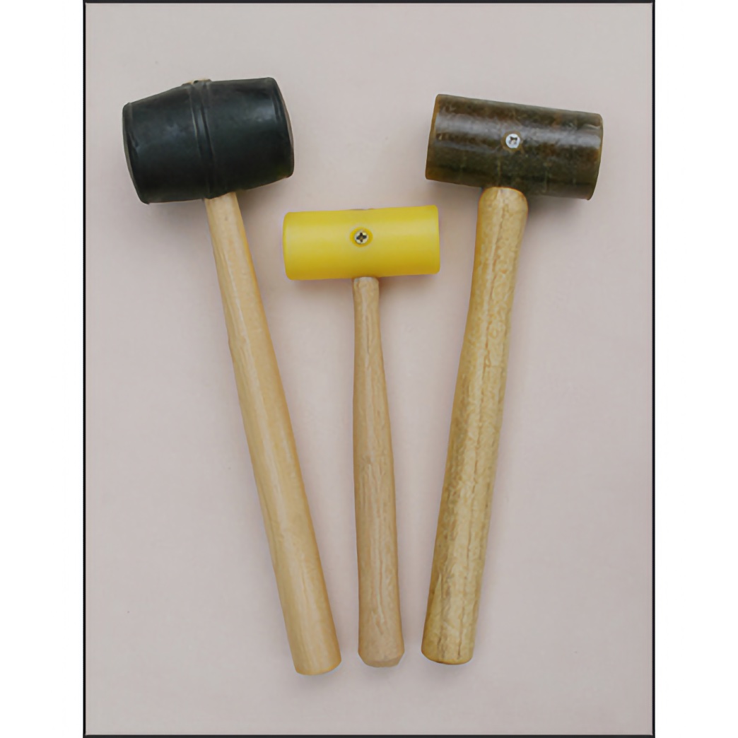 3 Mallets Rawhide Mallet Rubber & Plastic Mallet Jewelry Leather Crafts Set of 3