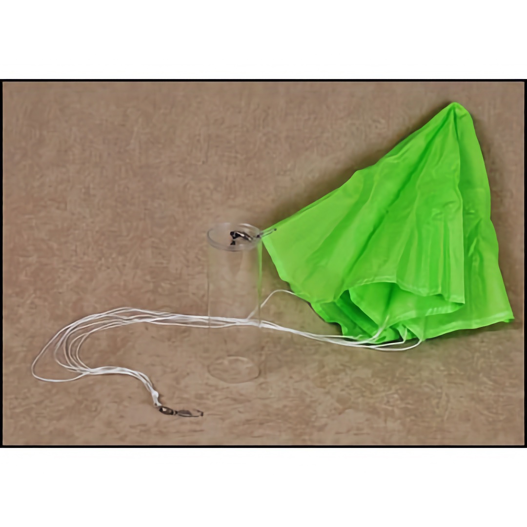 Parachute and Deployment Tube System - Two Sizes Available - Various Colors