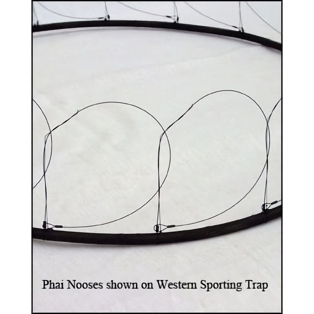 Nooses: Prefabricated Phai Trap Nooses - Black Nylon-coated Stainless