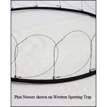 Nooses: Prefabricated Phai Trap Nooses - Black Nylon-coated Stainless