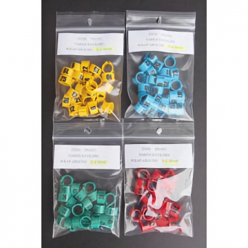 Pigeon Bands: Snap-on Bands - Identify at a Glance - Four Colors