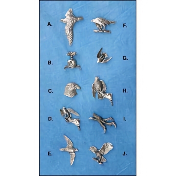Raptor Pewter Pins - Several Styles, Very Detailed - Great Gift