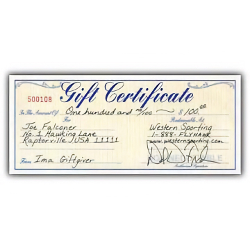 Gift Certificate - Don't Know What to Buy? - Falconers Like These!
