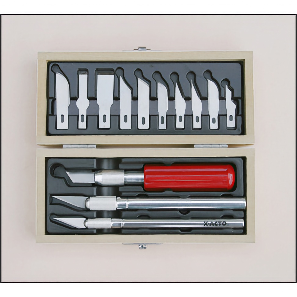 X-Acto Basic Knife Set - in Folding Case - 3 Knife Types, See What's Inside (2995)