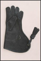 Western Sporting Leather Falconry Glove Brown/Black Small 